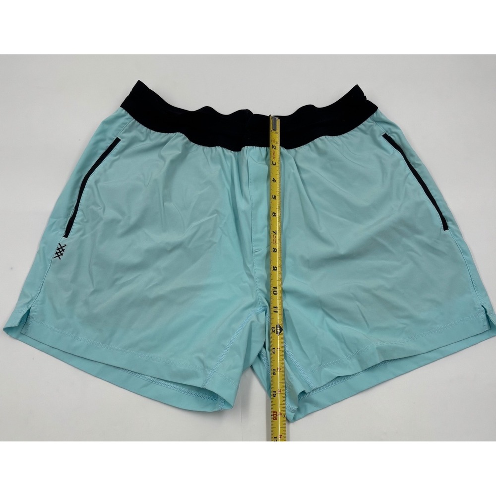 Rhone Mako Training Men's L Blue 6'' Gym Run Shorts - Picture 4 of 6